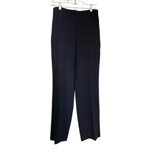 Louben Womens Dress Pants Black 2 Polyester Straight Leg High Rise Pre-Owned